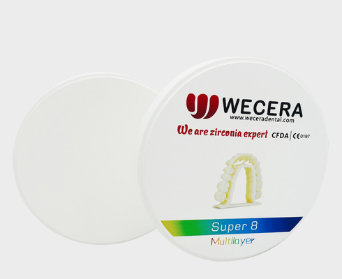Low Radioactivity Multilayer Zirconia Block A2 1050 Mpa Yttrium Stabilized Zirconia