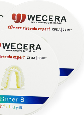 1200 Mpa Zirconia Dental Block 3D Pro Multilayer 1200HV Hardness
