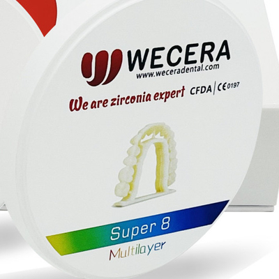98mm 3D Multilayer Dental Zirconia Blank For Dental Lab Milling Center