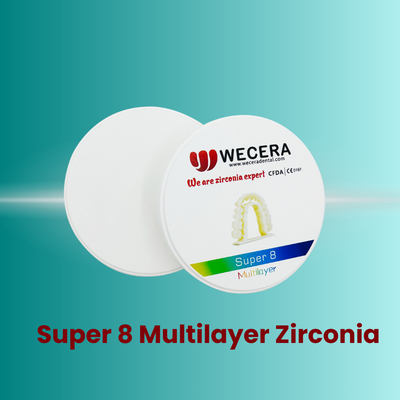 Multilayer Zirconia Disc 98mm Smooth 16 Vita Colors for Crown and Bridge