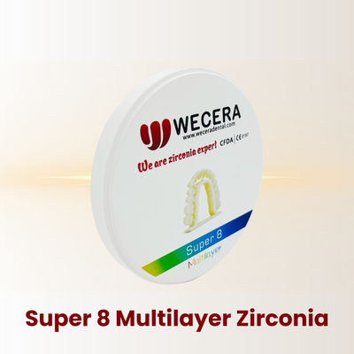 Smooth Surface Dental Zirconia Block Providing Flexual Strength 700Mpa to 1200Mpa Perfect for Dental Crowns Bridges and Implants