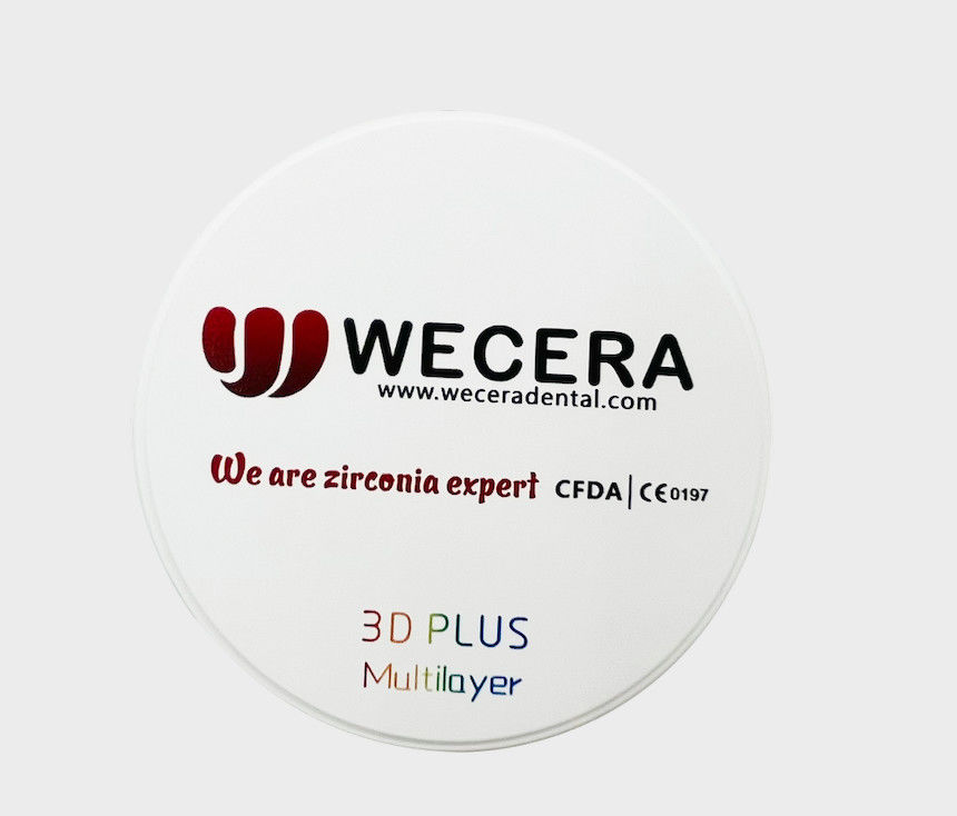 Full Contour Crowns Three Layered Zirconium Oxide Dental Milling Center Material for Durable Restorations and Precise Fit