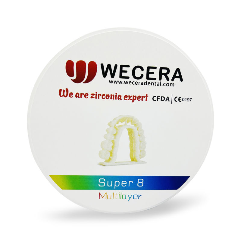 16 Vita 3 Bleach Color Multilayer Zirconia Disc 1200MPa