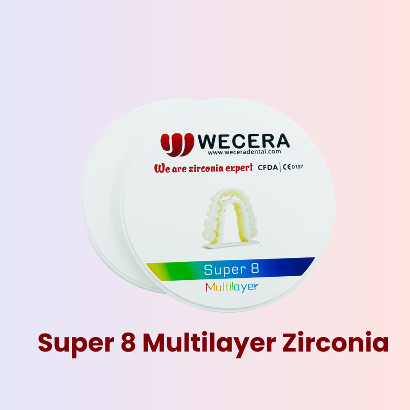 900Mpa Bending Strength Multilayer Zirconia Disc for Amann Girrbach System Production Line Equipment
